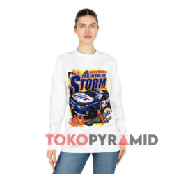 Vintage Nascar Rusty Wallace Takin em By Storm T-shirt 3 Vintage Nascar Rusty Wallace Takin'em By Storm White Long sleeved
