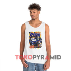 Vintage Nascar Rusty Wallace Takin'em By Storm White Tank Top