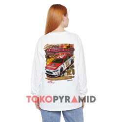 Vintage Nascar Ryan Blaney Second To None Wood Shirt 4 Vintage Nascar Ryan Blaney Second To None Wood White Long sleeved Back