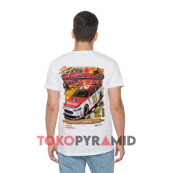 Vintage Nascar Ryan Blaney Second To None Wood Shirt 2 Vintage Nascar Ryan Blaney Second To None Wood White T shirt Back