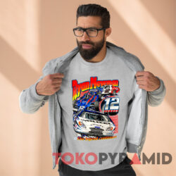 Vintage Nascar Ryan Newman Penske Shirt 4 Vintage Nascar Ryan Newman Penske Grey Sweatshirt