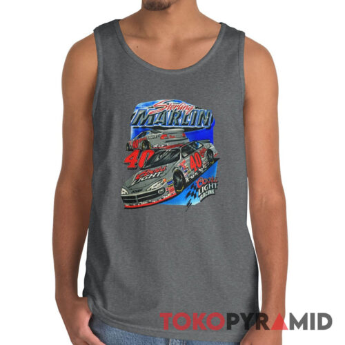 Vintage Nascar Sterling Marlin Coors Light Silver Bullet Tank Top