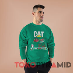 Vintage Nascar Ward Burton 22 Cat Bill Davis Racing Green Sweatshirt