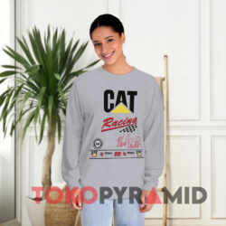 Vintage Nascar Ward Burton 22 Cat Bill Davis Racing Grey Long sleeved