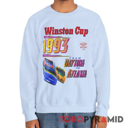Vintage Nascar Winston Cup 1993 T shirt From Daytona To Atlanta Sweatshirt