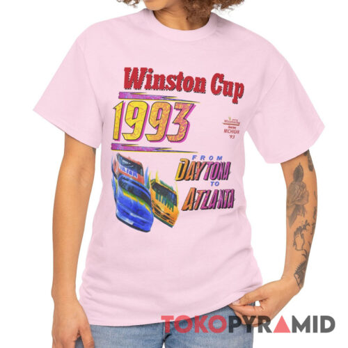 Vintage Nascar Winston Cup 1993 T shirt From Daytona To Atlanta T Shirt