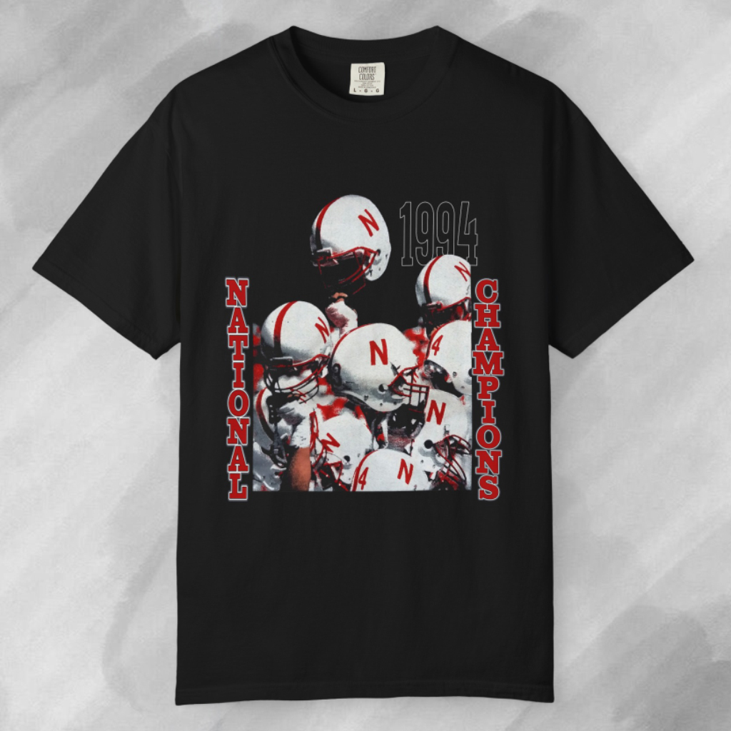 Vintage National Champions 1994 Nebraska Cornhuskers Football T shirt Vintage National Champions 1994 Nebraska Cornhuskers Football T shirt