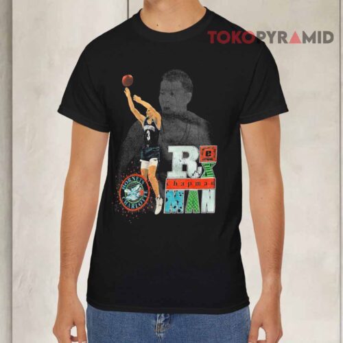 Vintage Nba 1990 Charlotte Hornets Rex Chapman Black T shirt Vintage Nba 1990 Charlotte Hornets Rex Chapman Black T shirt