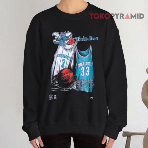 Vintage Nba Charlotte Hornets Black Sweatshirt Vintage Nba Charlotte Hornets Black Sweatshirt