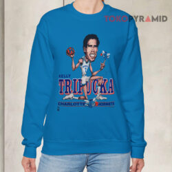 Vintage Nba Charlotte Hornets Kelly Tripucka Salem Blue Sweatshirt