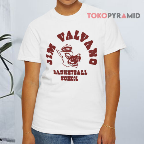 Vintage Nc State Jim Valvano Basketball School White T shirt Vintage Nc State Jim Valvano Basketball School White T shirt