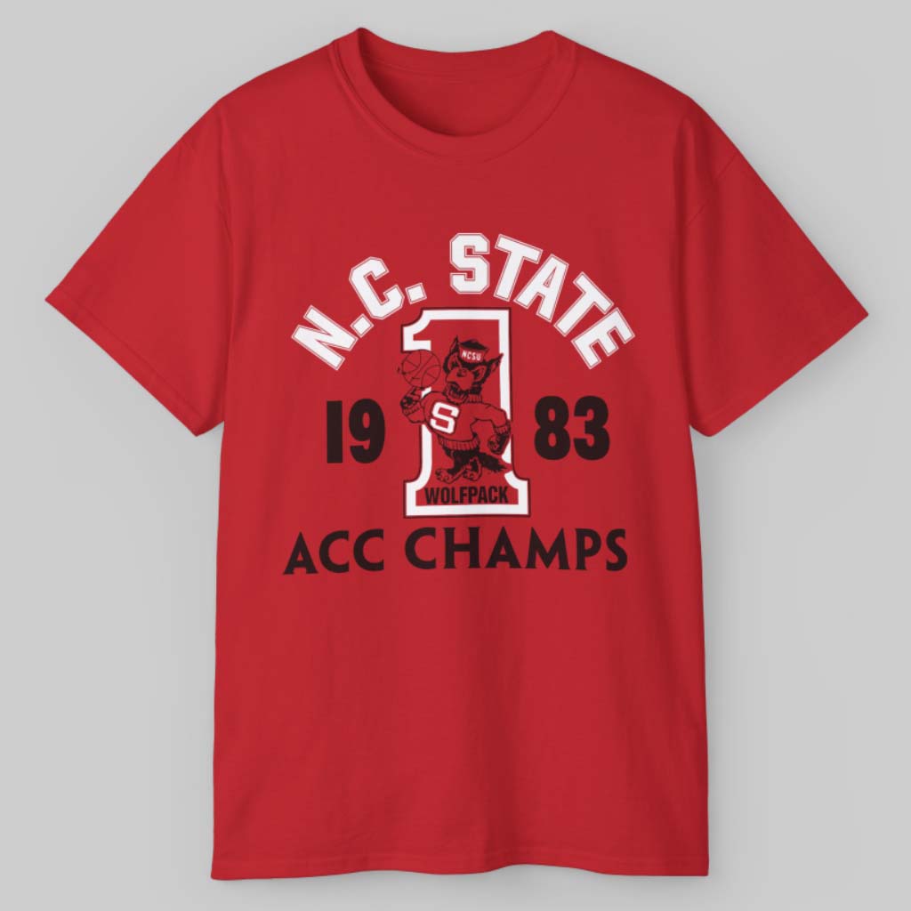Vintage Nc State Wolfpack Basketball 1983 T shirt Vintage Nc State Wolfpack Basketball 1983 T shirt
