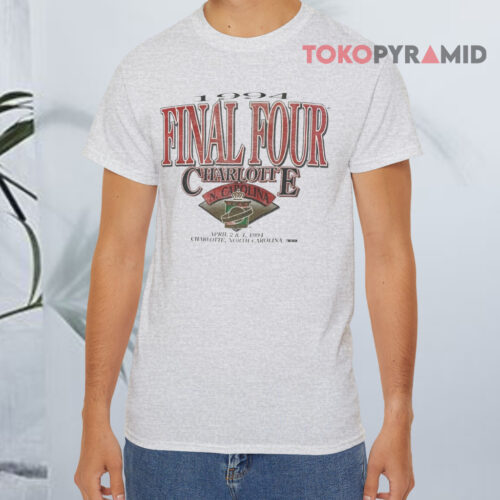 Vintage Ncaa 1994 Finals Four Charlotte Grey T shirt Vintage Ncaa 1994 Finals Four Charlotte Grey T shirt