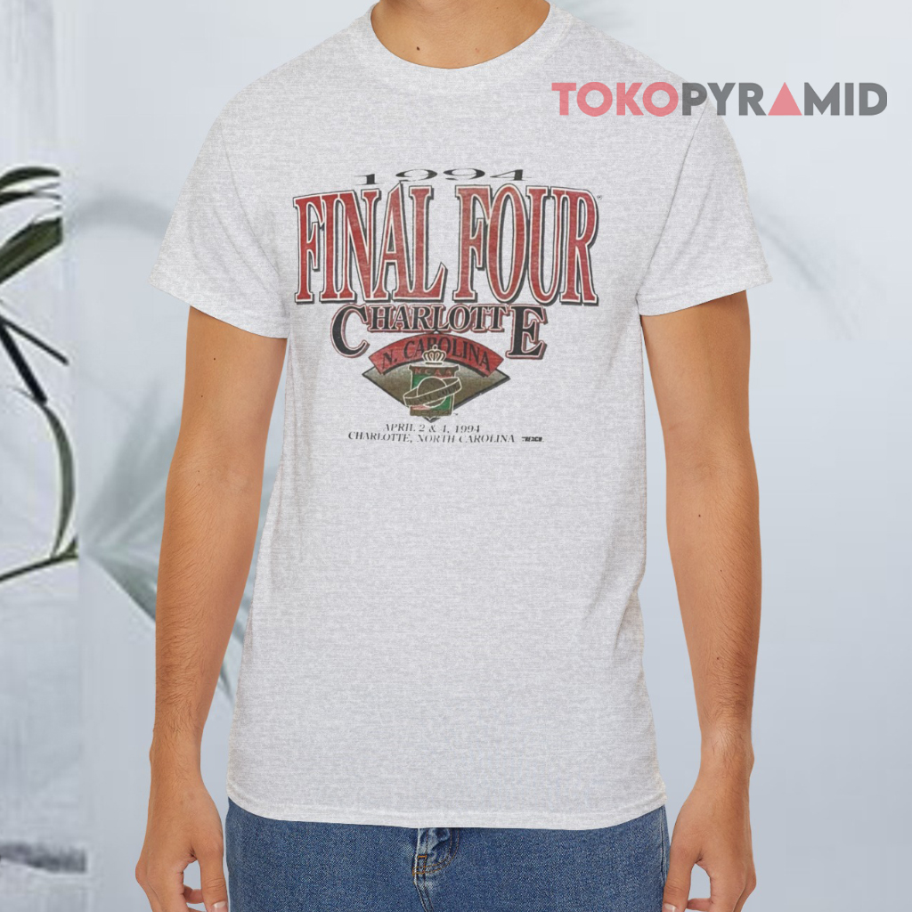 Vintage Ncaa 1994 Finals Four Charlotte Grey T shirt Vintage Ncaa 1994 Finals Four Charlotte Grey T shirt