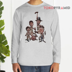 UNC Charlotte Vintage NCAA Finals 1977 Caricature Shirt 3 Vintage Ncaa Finals 1977 Caricature Long sleeved