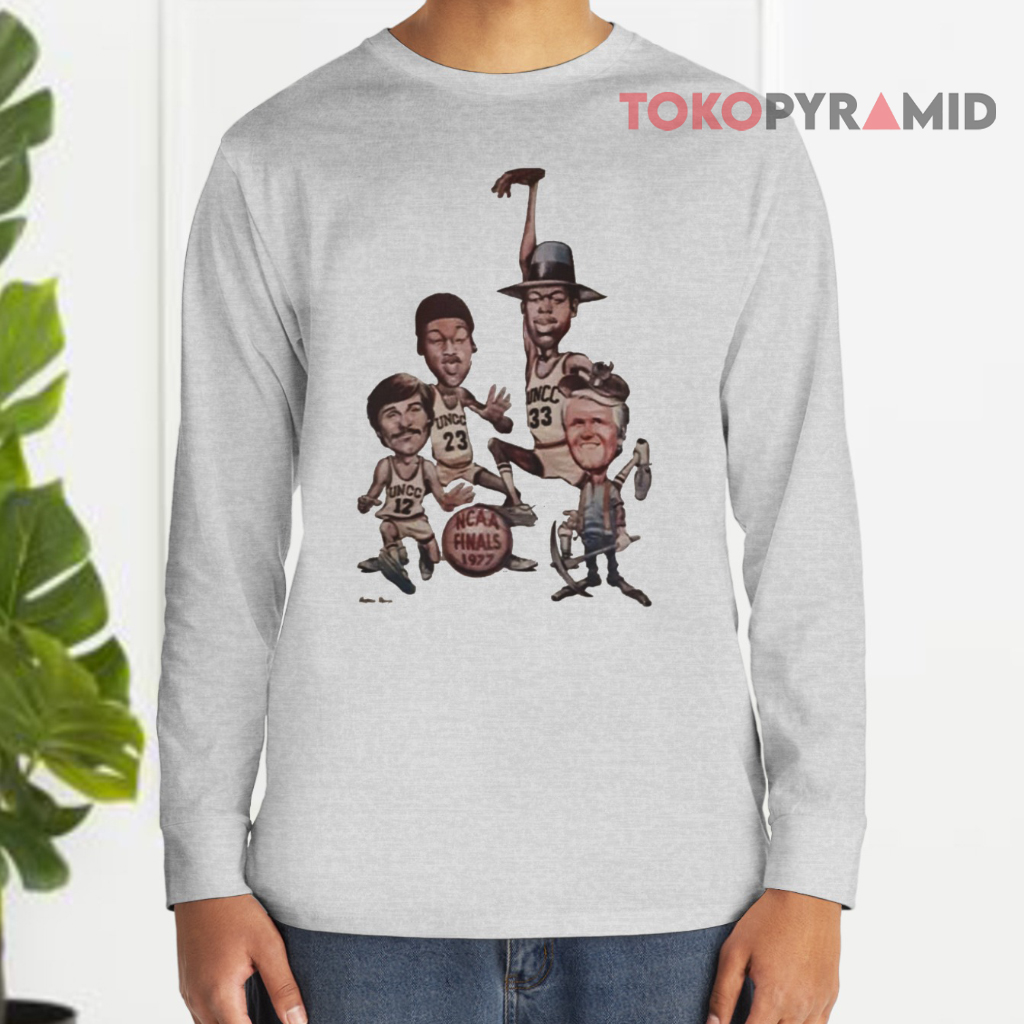Vintage Ncaa Finals 1977 Caricature Long sleeved Vintage Ncaa Finals 1977 Caricature Long sleeved