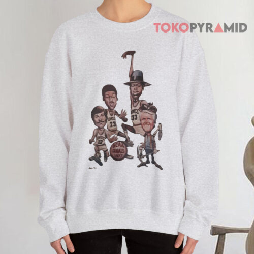 Vintage Ncaa Finals 1977 Caricature Sweatshirt Vintage Ncaa Finals 1977 Caricature Sweatshirt