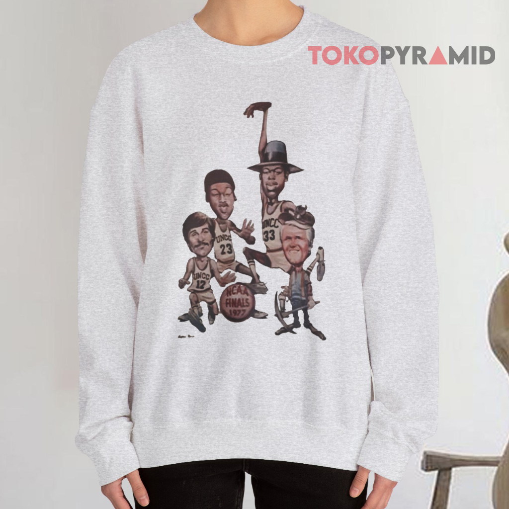 Vintage Ncaa Finals 1977 Caricature Sweatshirt Vintage Ncaa Finals 1977 Caricature Sweatshirt