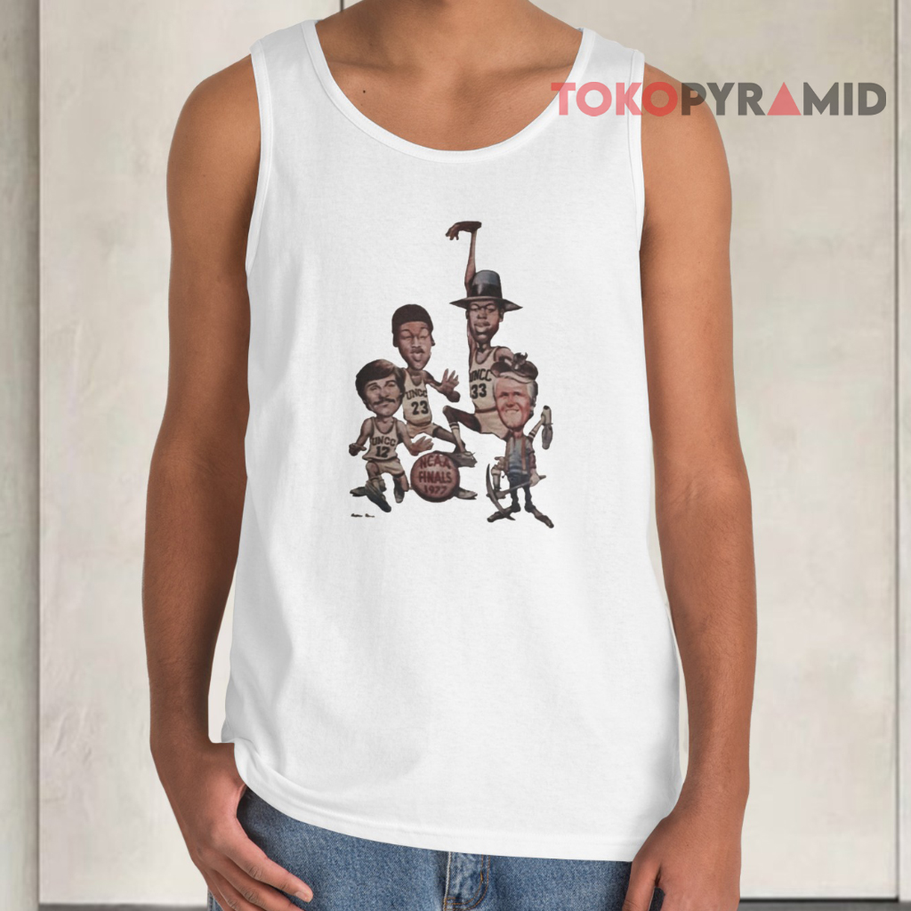 Vintage Ncaa Finals 1977 Caricature Tank Top Vintage Ncaa Finals 1977 Caricature Tank Top