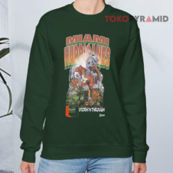Vintage Ncaa Miami Hurricanes Storm'n Through Sweatshirt