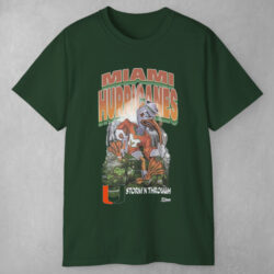 Vintage Ncaa Miami Hurricanes Storm'n Through T shirt