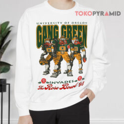Vintage NCAA University Of Oregon Ducks Gang Green Invades Rose Bowl 1995 Shirt 3 Vintage Ncaa University Of Oregon Ducks Gang Green Invades Rose Bowl 1995 Sweatshirt
