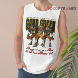 Vintage NCAA University Of Oregon Ducks Gang Green Invades Rose Bowl 1995 Shirt 2 Vintage Ncaa University Of Oregon Ducks Gang Green Invades Rose Bowl 1995 Tank Top