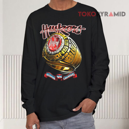 Vintage Nebraska Huskers 1994 National Champions Ring Long sleeved