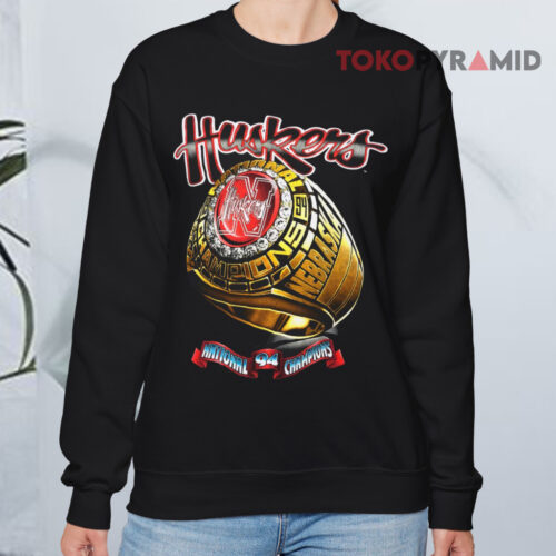 Vintage Nebraska Huskers 1994 National Champions Ring Sweatshirt