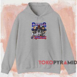 Vintage New York Giants Caricature Shirt Grey Hoodie