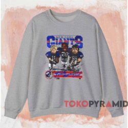 Vintage New York Giants Caricature Shirt Grey Sweatshirt