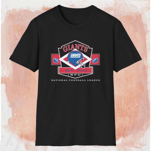 Vintage New York Giants Nfc Shirt Black T shirt