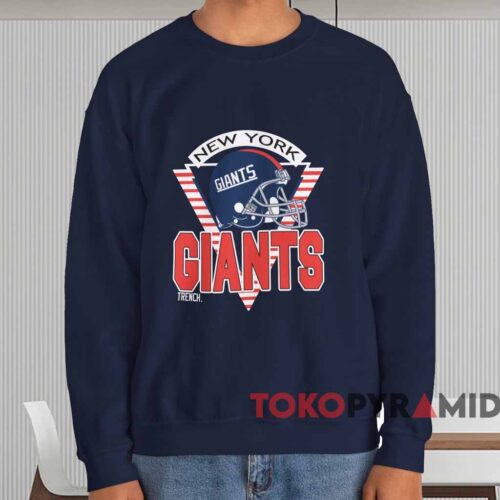 Vintage New York Giants Trench Shirt Navy Sweatshirt