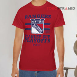 Vintage New York Rangers Stanley Cup Playoffs Red T shirt