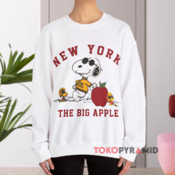 Vintage New York The Big Apple Joe Cool Shirt 3 Vintage New York The Big Apple Joe Cool White Sweatshirt