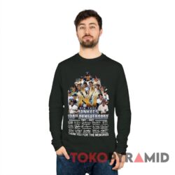 Vintage New York Yankees 120 Years Anniversary T-shirt 1901-2021 Signature 3 Vintage New York Yankees 120 Years Anniversary T shirt 1901 2021 Signature Thank You For The Memories Baseball Black Long sleeved