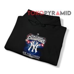 Vintage New York Yankees 2009 World Series Tee Champions Black Hoodie