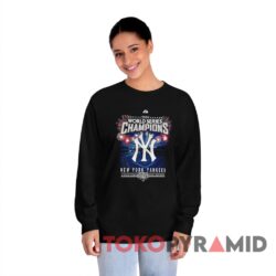 Vintage New York Yankees 2009 World Series Tee Champions Black Long sleeved