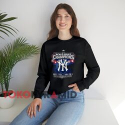 Vintage New York Yankees 2009 World Series Tee Champions Black Sweatshirt