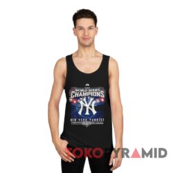 Vintage New York Yankees 2009 World Series Tee Champions Black Tank Top
