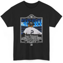 Vintage New York Yankees Derek Jeter Tee 3000 Hits 90s MLB Shirt