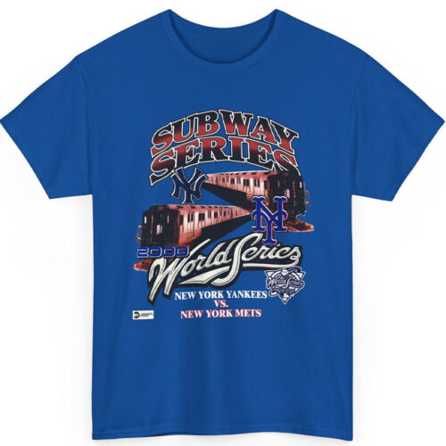 Vintage New York Yankees Vs Mets 2000 Subway Series Tee World Series MLB Shirt