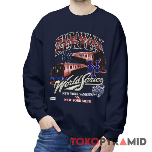 Vintage New York Yankees Vs Mets 2000 Subway Series Tee World Series MLB Sweatshirt