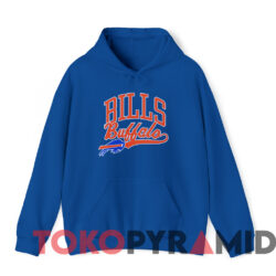 Vintage Nfl Buffalo Bills Football T shirt Blue Hoodie