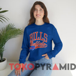 Vintage Nfl Buffalo Bills Football T shirt Blue Sweatshirt