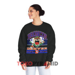 Vintage NFL Denver Broncos Taz Shirt 3 Vintage Nfl Denver Broncos Taz Black Sweatshirt