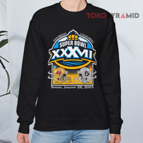 Vintage Nfl Oakland Raiders Tampa Bay 2003 Super Bowl Xxxvii Sweatshirt