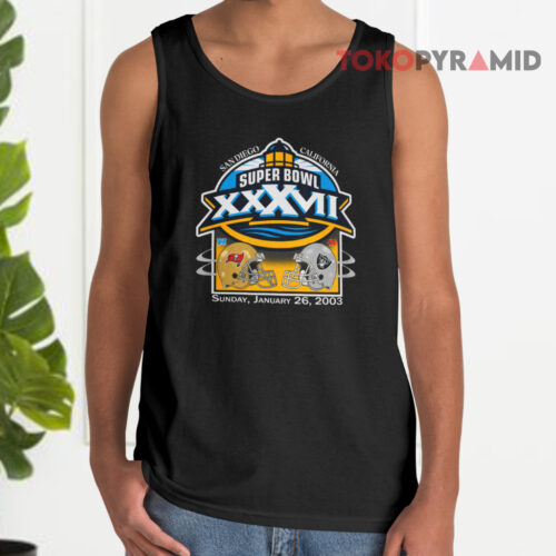 Vintage Nfl Oakland Raiders Tampa Bay 2003 Super Bowl Xxxvii Tank Top