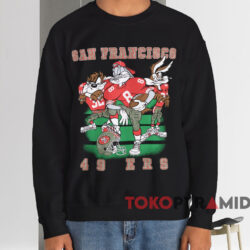 Vintage NFL San Francisco 49ers Looney Tunes T-shirt 3 Vintage Nfl San Francisco 49ers Looney Tunes T shirt Black Sweatshirt