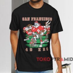 Vintage Nfl San Francisco 49ers Looney Tunes T shirt Black T shirt